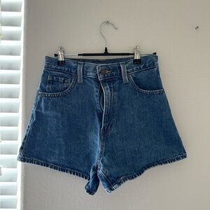 Levi’s high waisted mom shorts